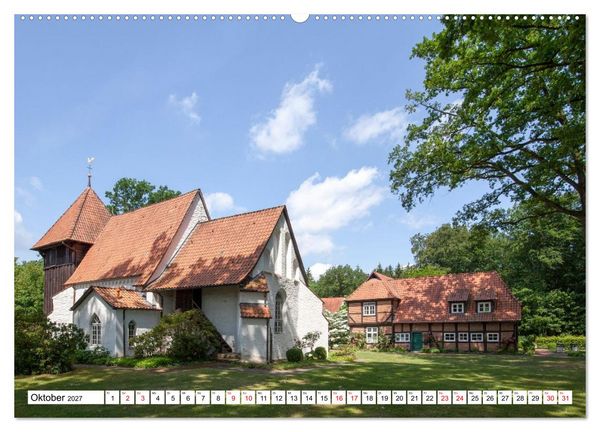Produktbild: Radland Deutschland - L&uuml;neburger Heide (hochwertiger Premium Wandkalender 2027 DIN A2 quer), Kunstdruck in Hochglanz