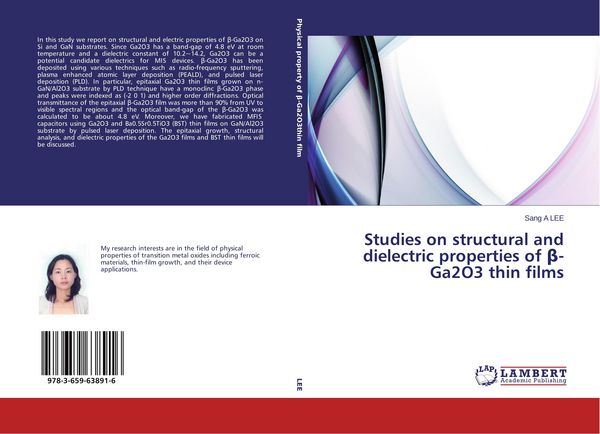 Produktbild: Studies on structural and dielectric properties of &iquest;-Ga2O3 thin films