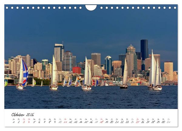 Produktbild: Eine Reise nach Seattle (Wandkalender 2026 DIN A4 quer), CALVENDO Monatskalender