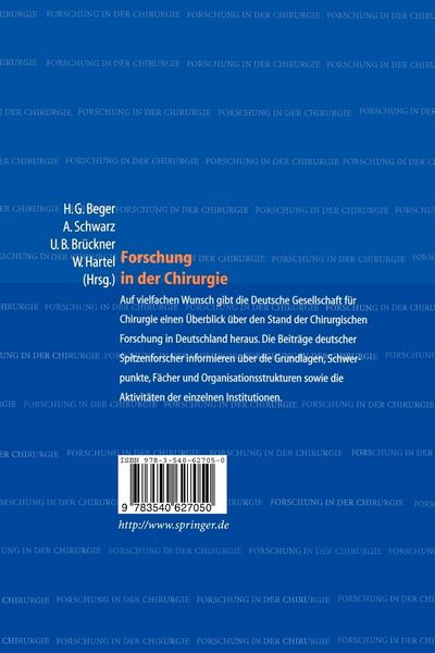 Produktbild: Forschung in der Chirurgie