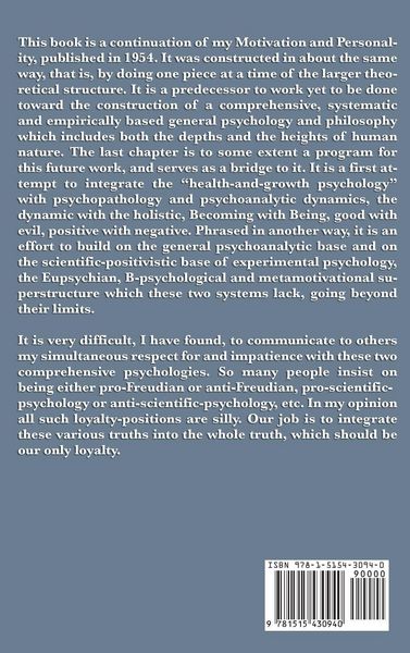 Produktbild: Toward a Psychology of Being - - A Classic Exploration of Self-Actualization, Human Potential, and Personal Growth