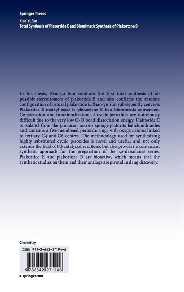 Produktbild: Total Synthesis of Plakortide E and Biomimetic Synthesis of Plakortone B