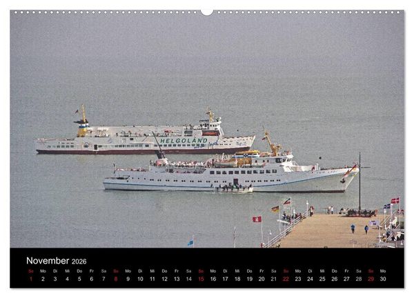 Produktbild: Helgoland - idyllische Nordseeinsel (hochwertiger Premium Wandkalender 2026 DIN A2 quer), Kunstdruck in Hochglanz