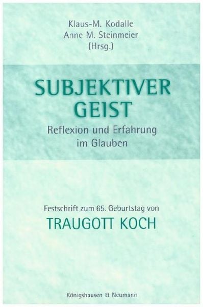 Produktbild: Subjektiver Geist