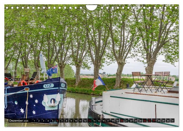 Produktbild: Der K&ouml;nigliche Kanal. Die Wasserstra&szlig;e im Languedoc (Wandkalender 2026 DIN A4 quer), CALVENDO Monatskalender