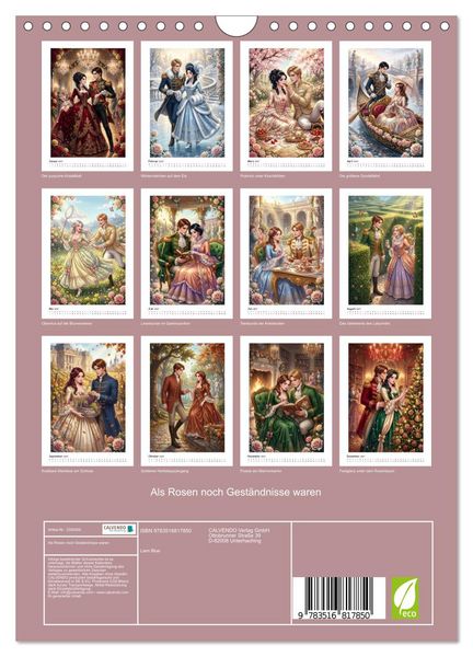 Produktbild: Als Rosen noch Gest&auml;ndnisse waren (Wandkalender 2027 DIN A4 hoch), CALVENDO Monatskalender