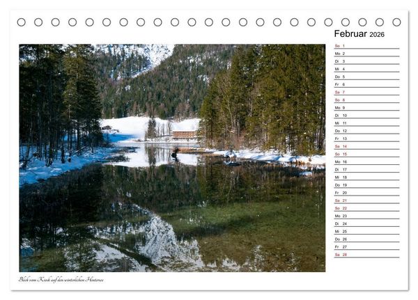 Produktbild: Rund um den Hintersee und Zauberwald (Tischkalender 2026 DIN A5 quer), CALVENDO Monatskalender