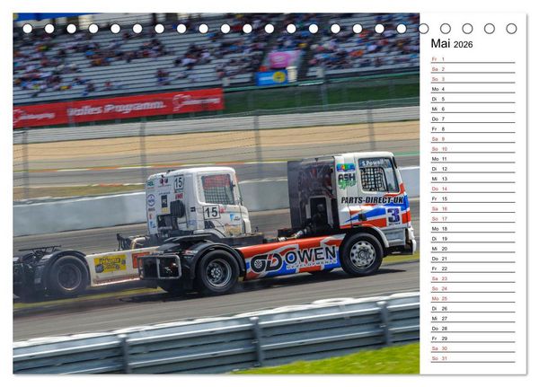 Produktbild: Faszination Truck Rennsport (Tischkalender 2026 DIN A5 quer), CALVENDO Monatskalender