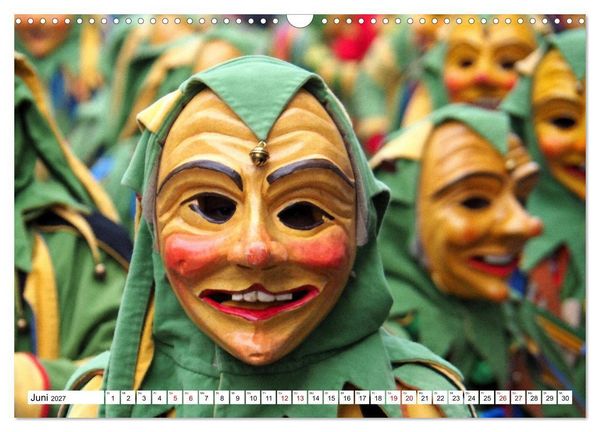 Produktbild: Fasnet in Oberschwaben und auf der Alb (Wandkalender 2027 DIN A3 quer), CALVENDO Monatskalender