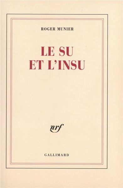 Produktbild: Le su et l'insu