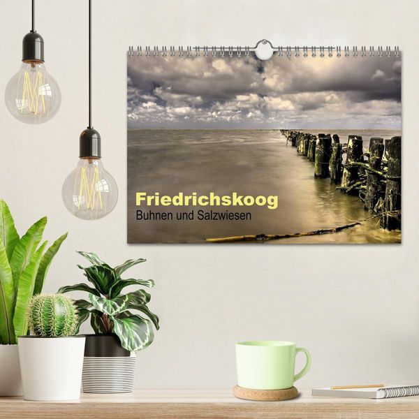 Produktbild: Friedrichskoog Buhnen und Salzwiesen (Wandkalender 2026 DIN A4 quer), CALVENDO Monatskalender