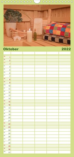 Produktbild: Urlaub f&uuml;r die Sinne - Familienplaner hoch (Wandkalender 2022 , 21 cm x 45 cm, hoch)