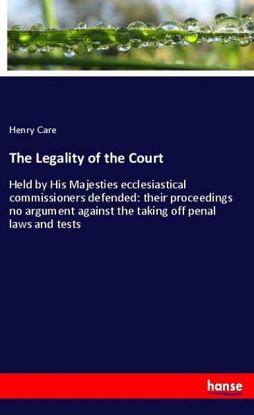 Produktbild: The Legality of the Court