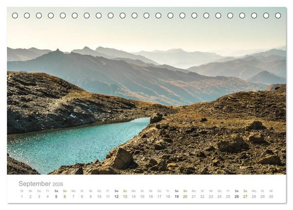 Produktbild: Berge - Die Sch&ouml;nheit der Alpen (Tischkalender 2026 DIN A5 quer), CALVENDO Monatskalender