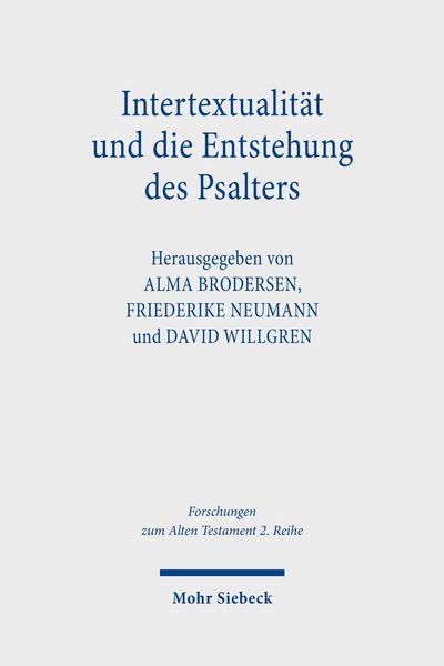Produktbild: Intertextualit&auml;t und die Entstehung des Psalters