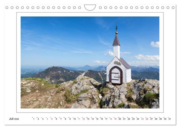 Produktbild: Unterwegs in den Chiemgauer Alpen (Wandkalender 2026 DIN A4 quer), CALVENDO Monatskalender