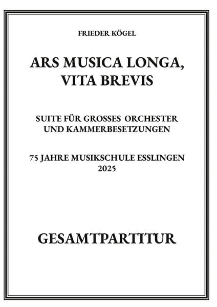 Produktbild: Ars musica longa, vita brevis