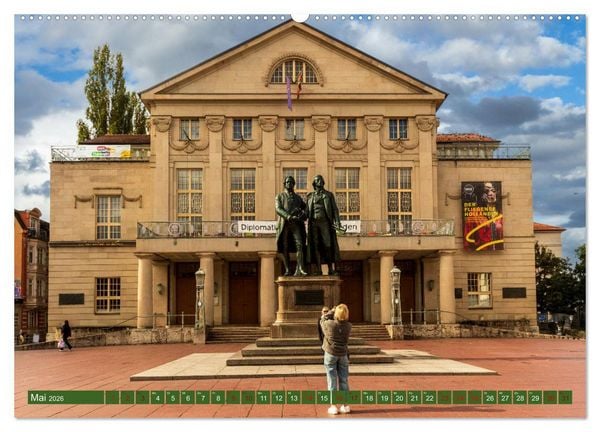 Produktbild: Klassikerstadt Weimar - Reise durch das sch&ouml;ne Th&uuml;ringen (hochwertiger Premium Wandkalender 2026 DIN A2 quer), Kunstdruck in Hochglanz