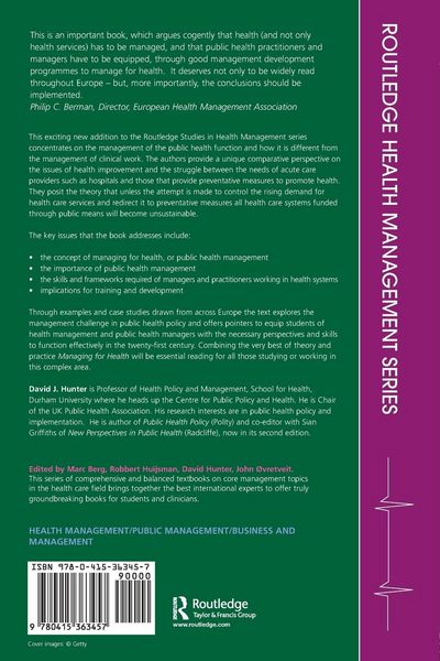 Produktbild: Managing for Health