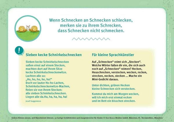 Produktbild: Sieben Riesen niesen, weil Nieselwinde bliesen
