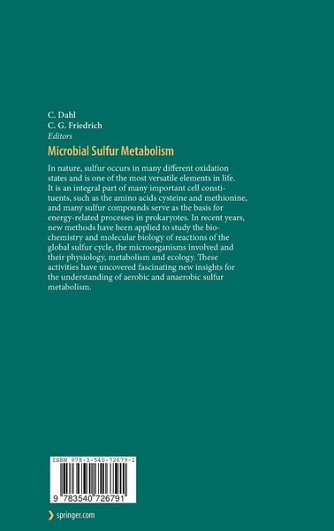 Produktbild: Microbial Sulfur Metabolism