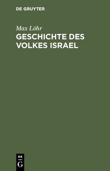 Produktbild: Geschichte des Volkes Israel