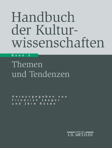 Produktbild: Handbuch der Kulturwissenschaften