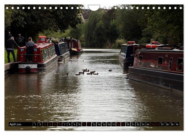 Produktbild: Narrowboats (Wall Calendar 2026 DIN A4 landscape), CALVENDO 12 Month Wall Calendar