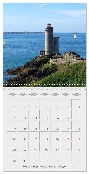 Produktbild: Balade en Finist&egrave;re (Calendrier mural carr&eacute; 2026 30x30 cm) Calendrier double avec une page pour vos prises de notes