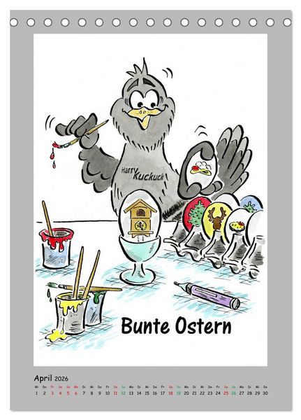 Produktbild: HarryKuckuck - Der Schwarzwald ruft (Tischkalender 2026 DIN A5 hoch), CALVENDO Monatskalender