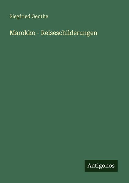 Produktbild: Marokko - Reiseschilderungen