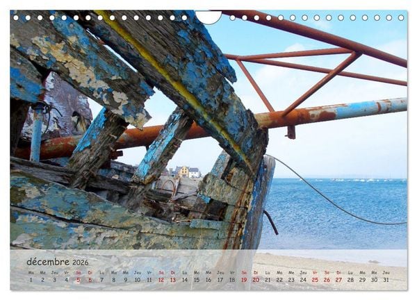 Produktbild: Bretagne Ambiance d'un cimeti&egrave;re &agrave; bateaux (Calendrier mural 2026 DIN A4 vertical), CALVENDO calendrier mensuel