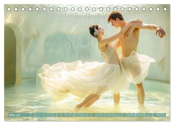 Produktbild: Opulente Unterwasserromanzen (Tischkalender 2026 DIN A5 quer), CALVENDO Monatskalender