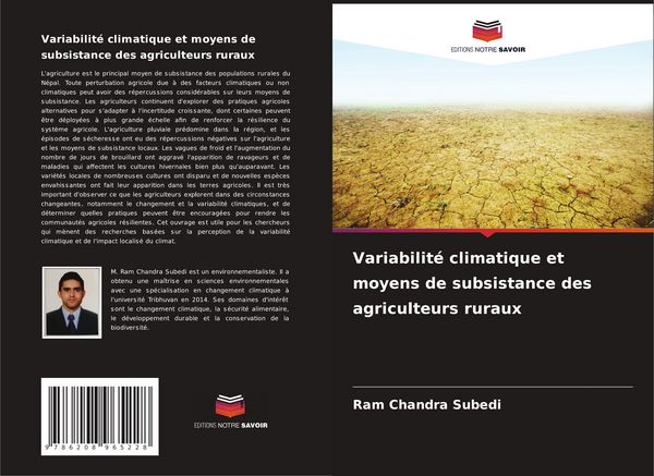 Produktbild: Variabilit&eacute; climatique et moyens de subsistance des agriculteurs ruraux
