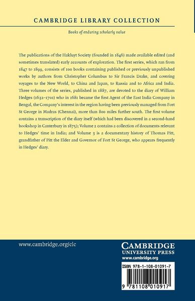 Produktbild: Diary of William Hedges, Esq. (Afterwards Sir William Hedges), During His Agency in Bengal, as Well as on His Voyage Out and Return Overland (1681 168