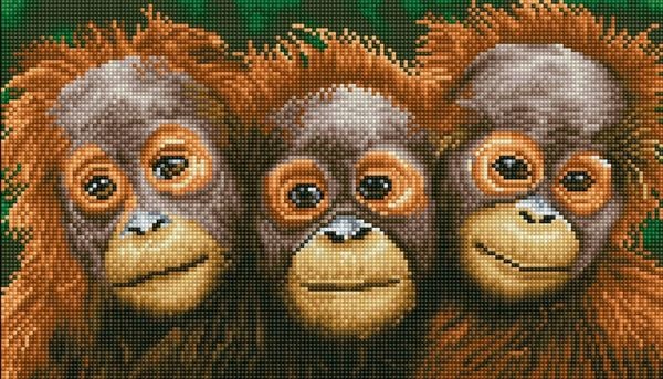 Produktbild: DIAMOND DOTZ - Diamond Painting Orang Utans