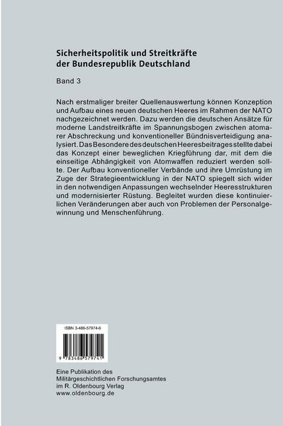 Produktbild: Das Heer 1950 bis 1970