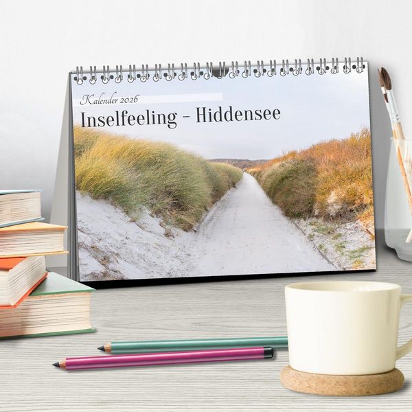 Produktbild: Inseelfeeling - Hiddensee (Tischkalender 2026 DIN A5 quer), CALVENDO Monatskalender