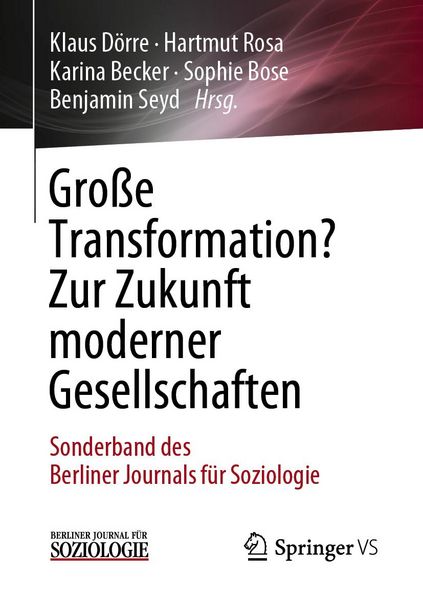 Produktbild: Gro&szlig;e Transformation? Zur Zukunft moderner Gesellschaften