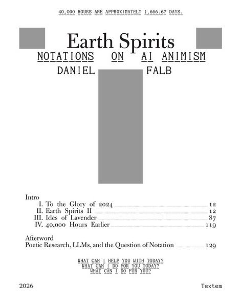 Produktbild: Earth Spirits. Notations on AI Animism