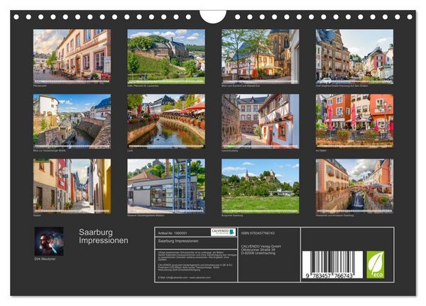Produktbild: Saarburg Impressionen (Wandkalender 2026 DIN A4 quer), CALVENDO Monatskalender