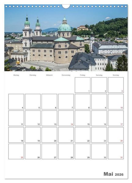 Produktbild: Bezauberndes SALZBURG / Terminplaner (Wandkalender 2026 DIN A3 hoch), CALVENDO Monatskalender