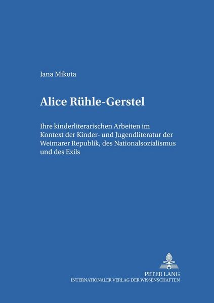 Produktbild: Alice R&uuml;hle-Gerstel
