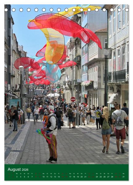 Produktbild: Farbiges Porto (Tischkalender 2026 DIN A5 hoch), CALVENDO Monatskalender