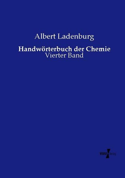 Produktbild: Handw&ouml;rterbuch der Chemie