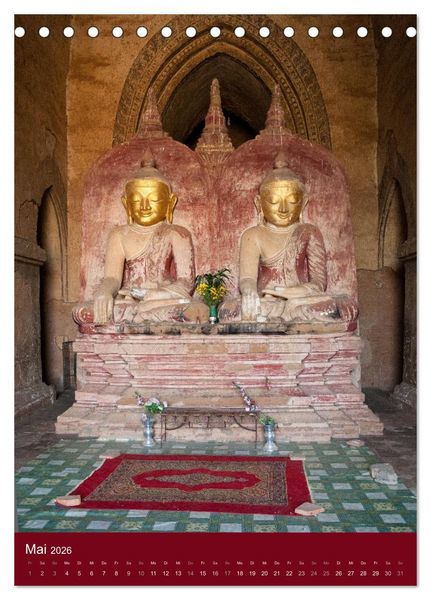 Produktbild: MYANMAR SPIRITUELL 2026 (Tischkalender 2026 DIN A5 hoch), CALVENDO Monatskalender