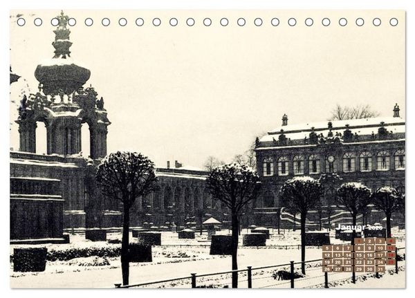 Produktbild: Souvenirs aus Dresden &ndash; Die Stadt auf historischen Karten (Tischkalender 2026 DIN A5 quer), CALVENDO Monatskalender