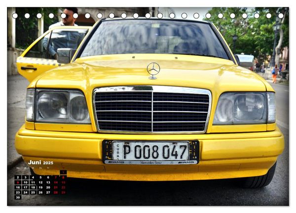 Produktbild: Autos mit Stern - Mercedes-Benz auf Kuba (Tischkalender 2025 DIN A5 quer), CALVENDO Monatskalender