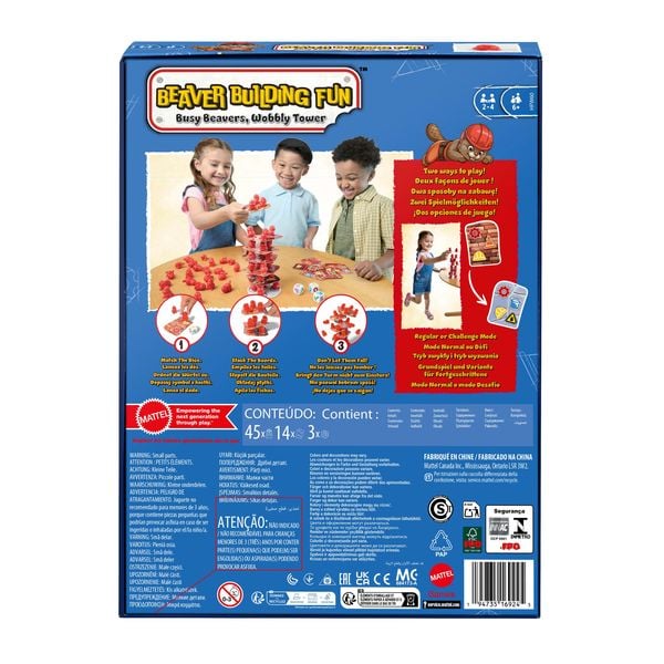 Produktbild: Lustiges Biber-Bauspiel für Kinder, Familien und Spieleabende