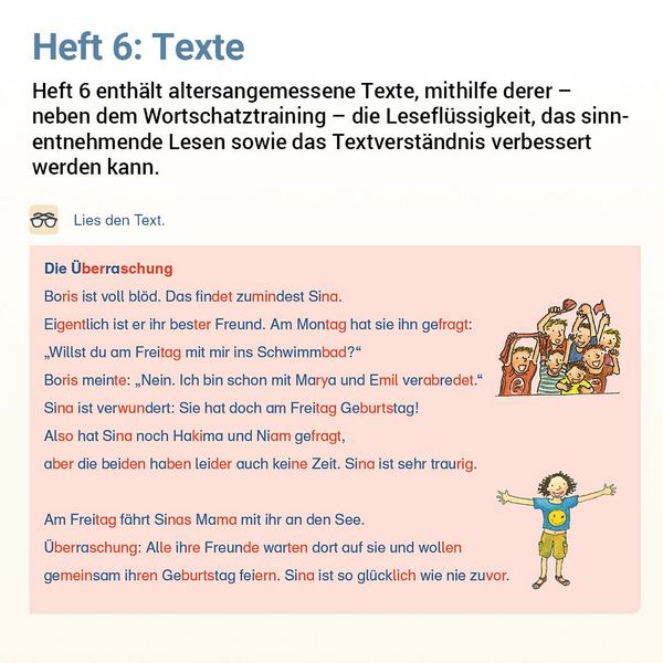 Produktbild: Lesen mit Rico Schnabel, Heft 6: Texte